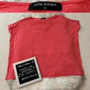 Julie Billiart Hibiscus Pink Short Sleeve Top | Women’s Medium